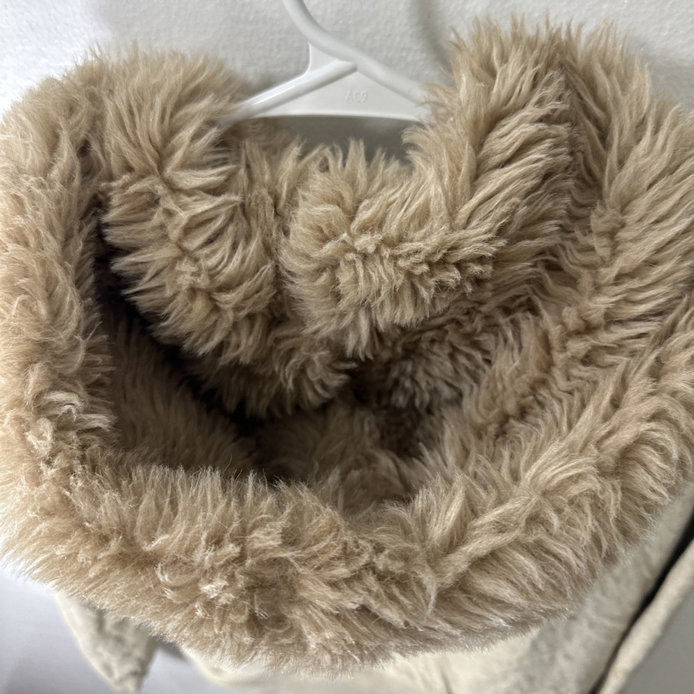 Marc By Marc Jacobs Jacket Women's Small Tinted Pearl Fur Lined Hood Full Zip - Picture 5 of 11